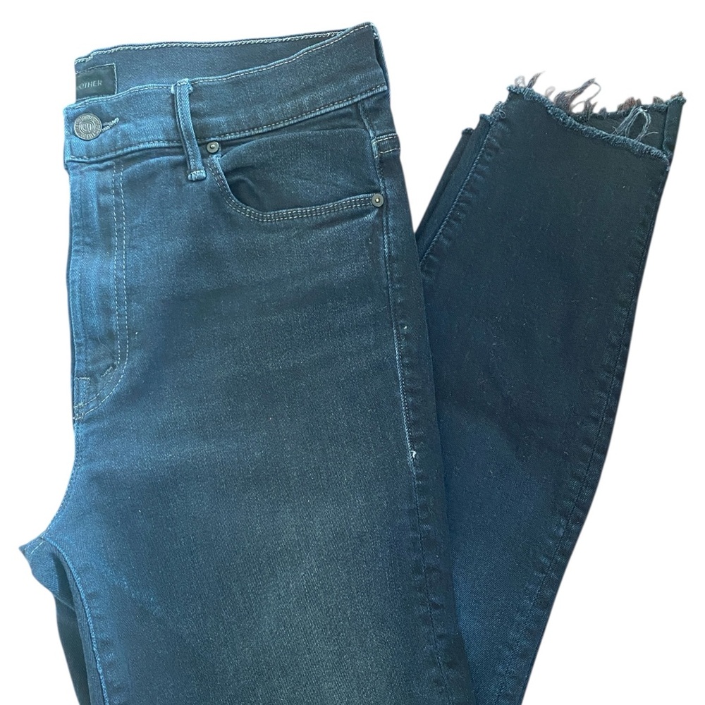 MOTHER Women's Skinny Jeans in Dark Blue